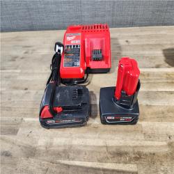 HOUSTON LOCATION - AS-IS MILWAUKEE 2 TOOL COMBO KIT W/ (2) BATTERY & CHARGER