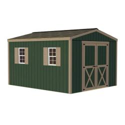 Phoenix AS-IS Best Barns Handmade Haven 10 ft. x 16 ft. Wood Shed Kit with Spacious Barn Doors and Smart Side