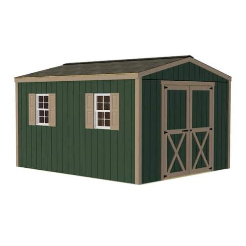 Phoenix AS-IS Best Barns Handmade Haven 10 ft. x 16 ft. Wood Shed Kit with Spacious Barn Doors and Smart Side