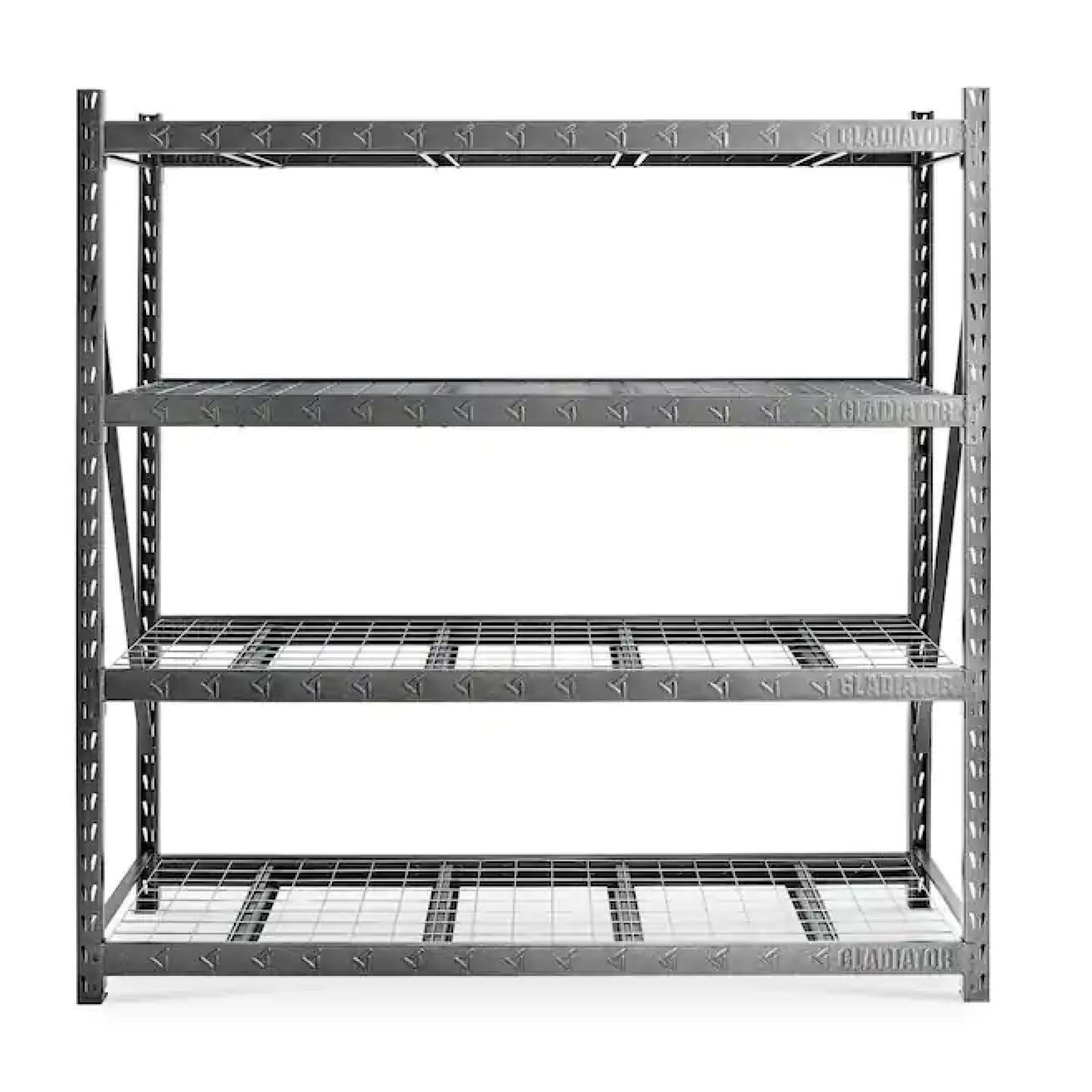DALLAS LOCATION- AS-IS GLADIATOR 4-Tier Industrial Duty Garage Storage Shelving Unit PALLET(3 UNITS)