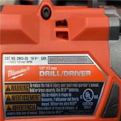 AS-IS Milwaukee FUEL 18V Lithium-Ion Brushless Cordless 1/2 in. Drill/Driver Kit
