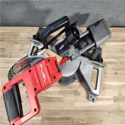 HOUSTON LOCATION - AS-IS (APPEARS LIKE NEW) Milwaukee M18 FUEL Brushless Cordless 7-1/4 in. Dual Bevel Sliding Compound Miter Saw (Tool-Only)