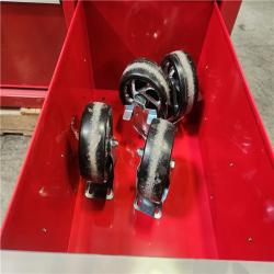 Phoenix Husky 52 in. W 10-Drawer Gloss Red Mobile Workbench Cabinet with Solid Wood Top and Pegboard