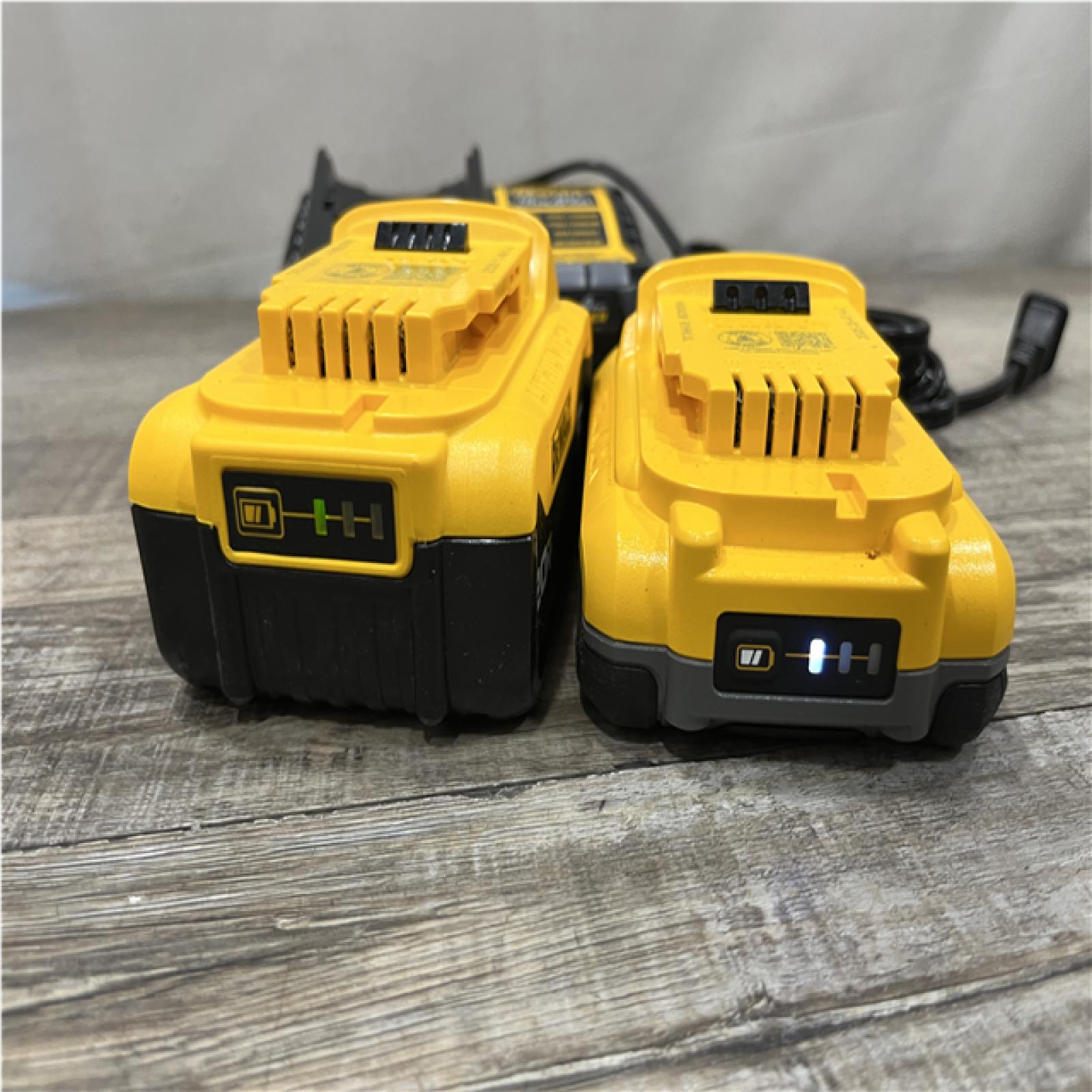 AS-IS DEWALT 20V MAX Lithium-Ion Starter Kit with 4.0 Ah and 5.0 Ah Batteries and Charger