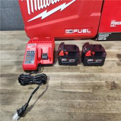 HOUSTON LOCATION - AS-IS (APPEARS LIKE NEW) MILWAUKEE FUEL 18V Lithium-Ion Brushless Cordless Hammer Drill and Impact Driver Combo Kit (2-Tool) with 2 Batteries