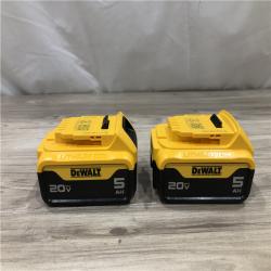 AS-IS DEWALT 20V MAX XR Premium Lithium-Ion 5.0Ah Battery Pack (2 Pack)