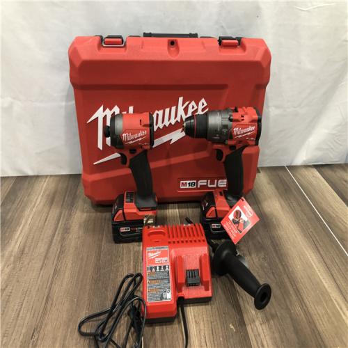 AS-IS Milwaukee  FUEL 18V Lithium-Ion Brushless Cordless Hammer Drill and Impact Driver Combo Kit