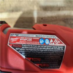 Houston Location AS-IS Milwaukee FUEL 18-Volt Lithium-Ion Brushless Cordless 18-Gauge 1/4 in. Narrow Crown Stapler (Tool-Only)