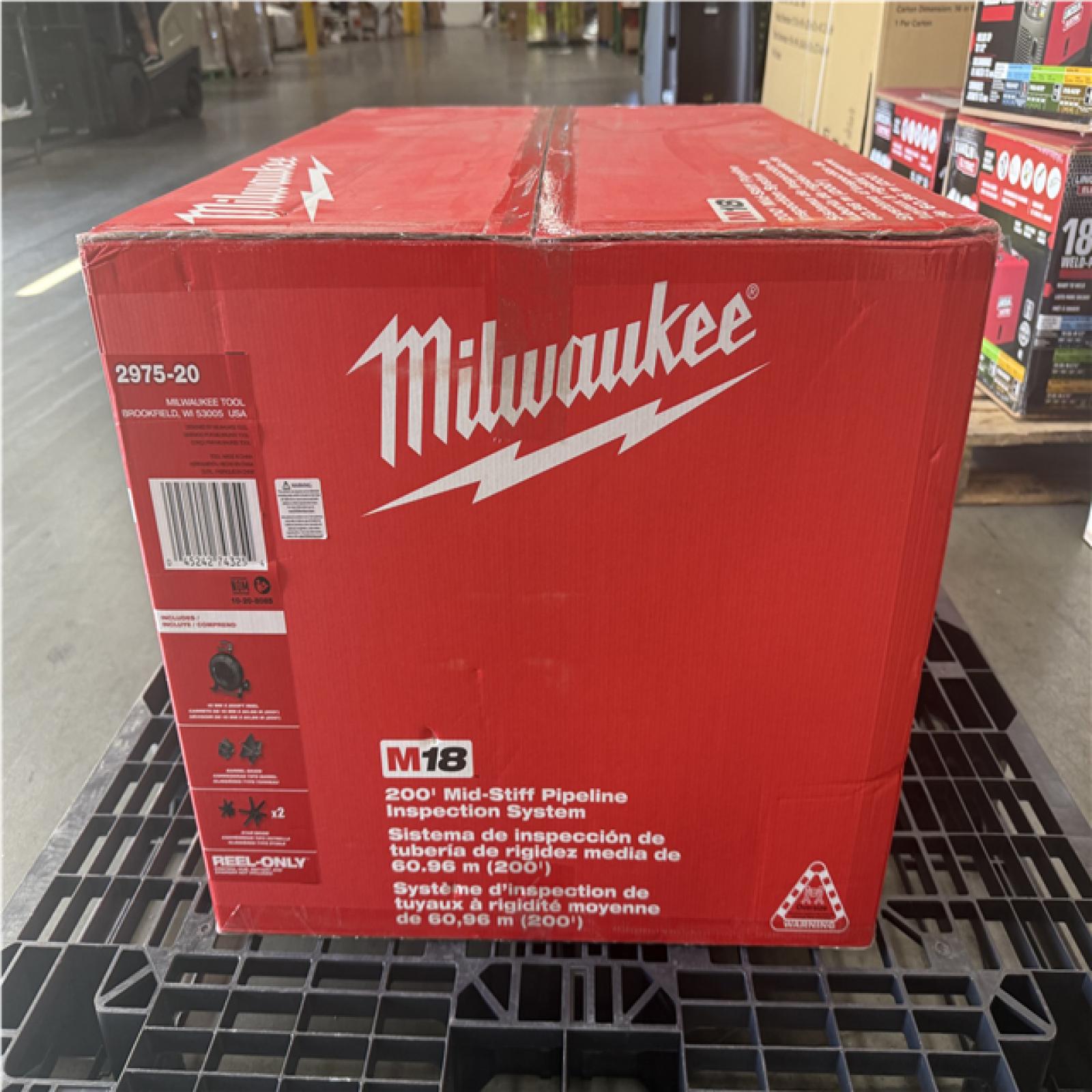 CALIFORNIA AS IS MILWAUKEE 200' MID STIFF PIPELINE INSPECTION SYSTEM