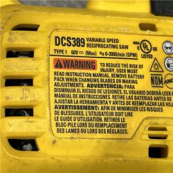 AS-IS DEWALT FLEXVOLT 60V MAX Cordless Brushless Reciprocating Saw (Tool Only)