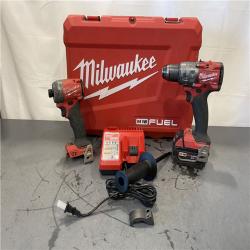 AS-IS - MILWAUKEE FUEL 18V Lithium-Ion Brushless Cordless Hammer Drill and Impact Driver Combo Kit