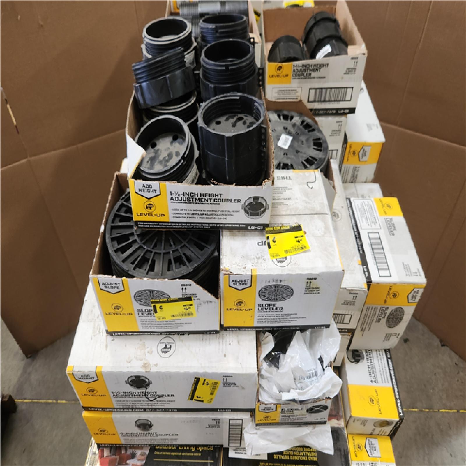 Phoenix AS-IS Mixed Bison Innovative Products Level.Up Adjustable Deck Pedestal Joist Support Kit and Coupler