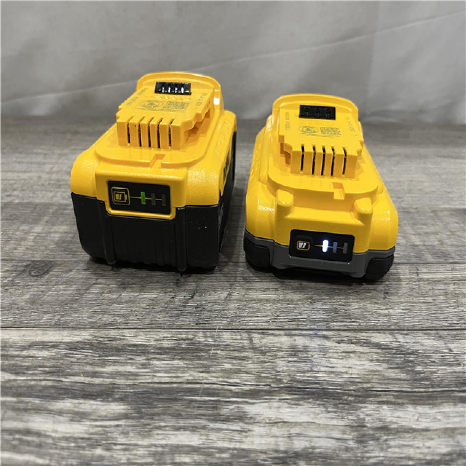 AS-IS DEWALT 20V MAX Lithium-Ion Starter Kit with 4.0 Ah and 5.0 Ah Batteries and Charger