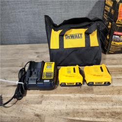 HOUSTON LOCATION - AS-IS Dewalt DCK225D2 20V MAX ATOMIC Brushless Compact Lithium-Ion 1/2 in. Cordless Drill Driver and 1/4 in. Impact Driver Combo Kit with 2 Batteries 2 Ah