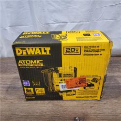AS-IS DEWALT ATOMIC 20V MAX Lithium Ion Cordless 23 Gauge Pin Nailer Kit with 2.0Ah Battery and Charger