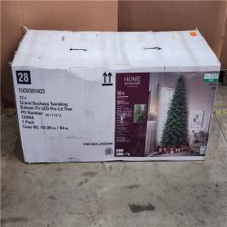 HOUSTON LOCATION - AS-IS 12 FT GRAND DUCHESS TWINKLING BALSAM FIR LED PRE-LIT TREE