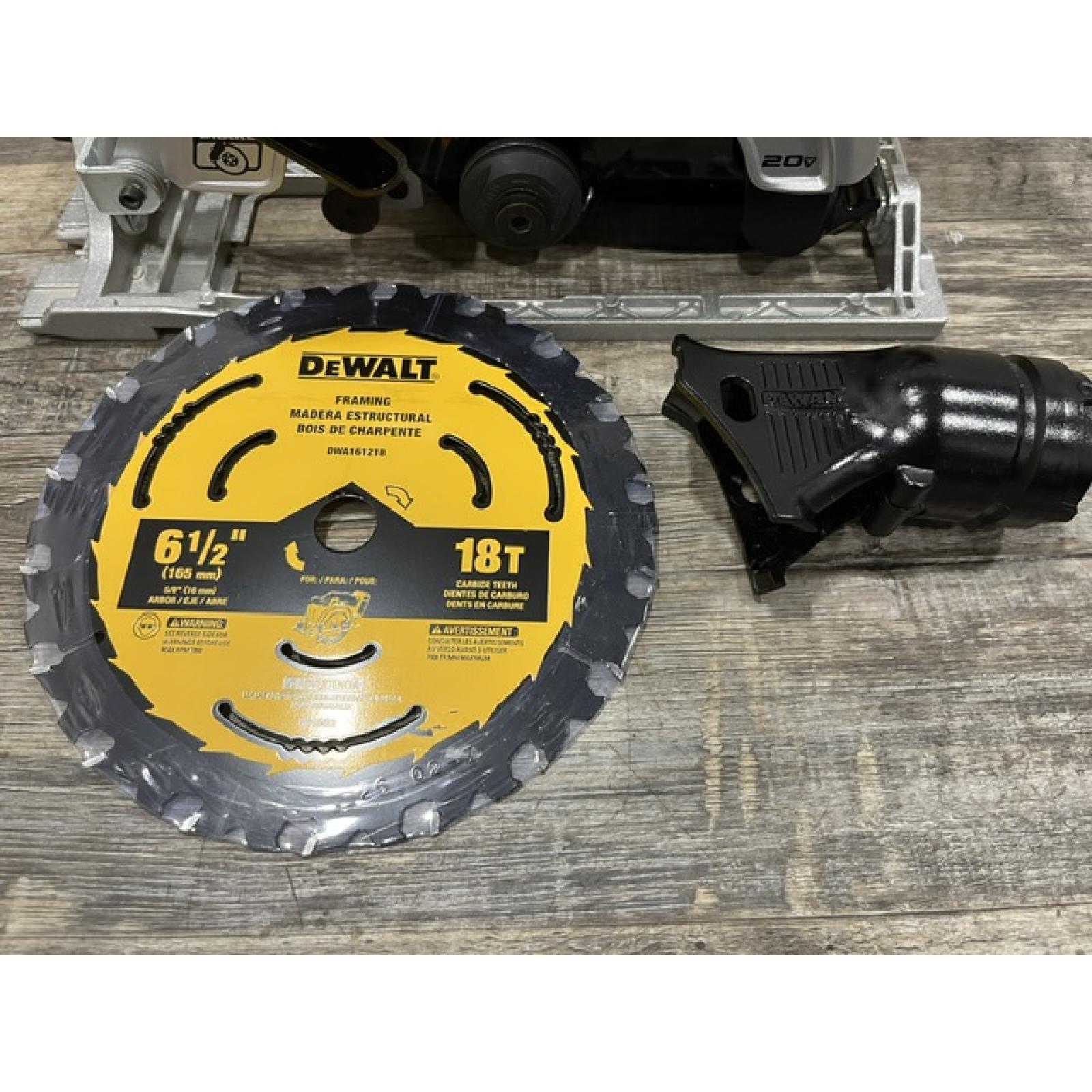 AS-IS DEWALT 20V MAX Cordless Brushless 6-1/2 in. Sidewinder Style Circular Saw (Tool Only)