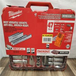 NEW- MILWAUKEE 1/2 DRIVE METRIC & SAE RATCHET AND SOCKET SET