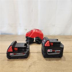AS-IS- Milwaukee M18 Redlithium Xc5.0 Resistant Battery Starter Kit
