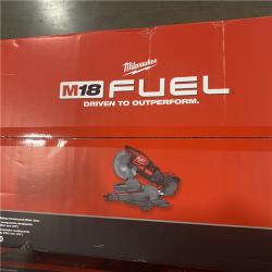 As-Is- Milwaukee M18 FUEL Brushless Cordless 10 in. Dual Bevel Sliding Compound Miter Saw (Tool-Only)