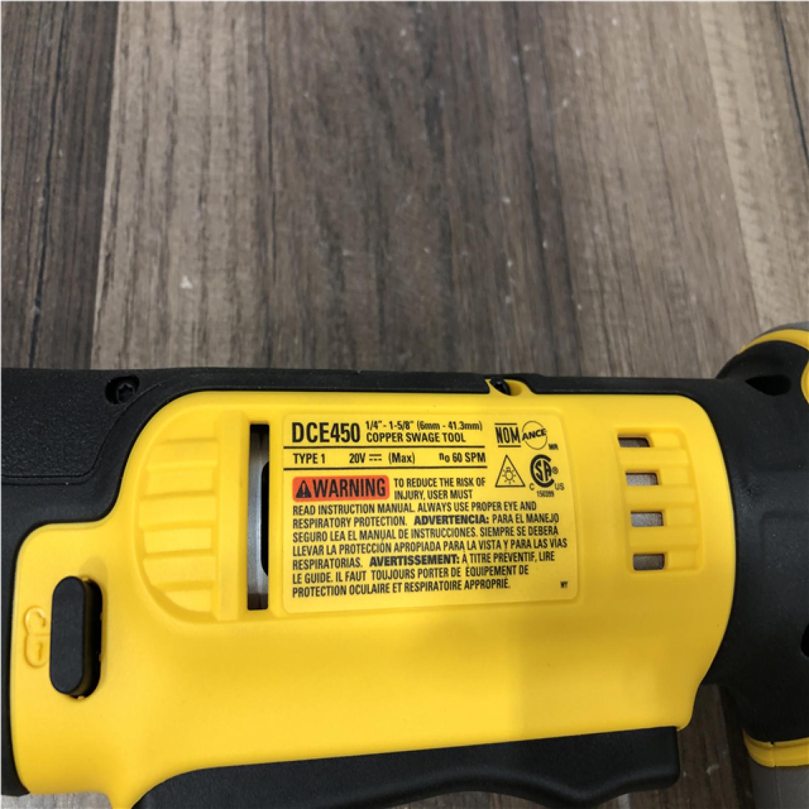 AS-IS DEWALT 20V MAX Lithium-Ion Copper Swage Tool Kit