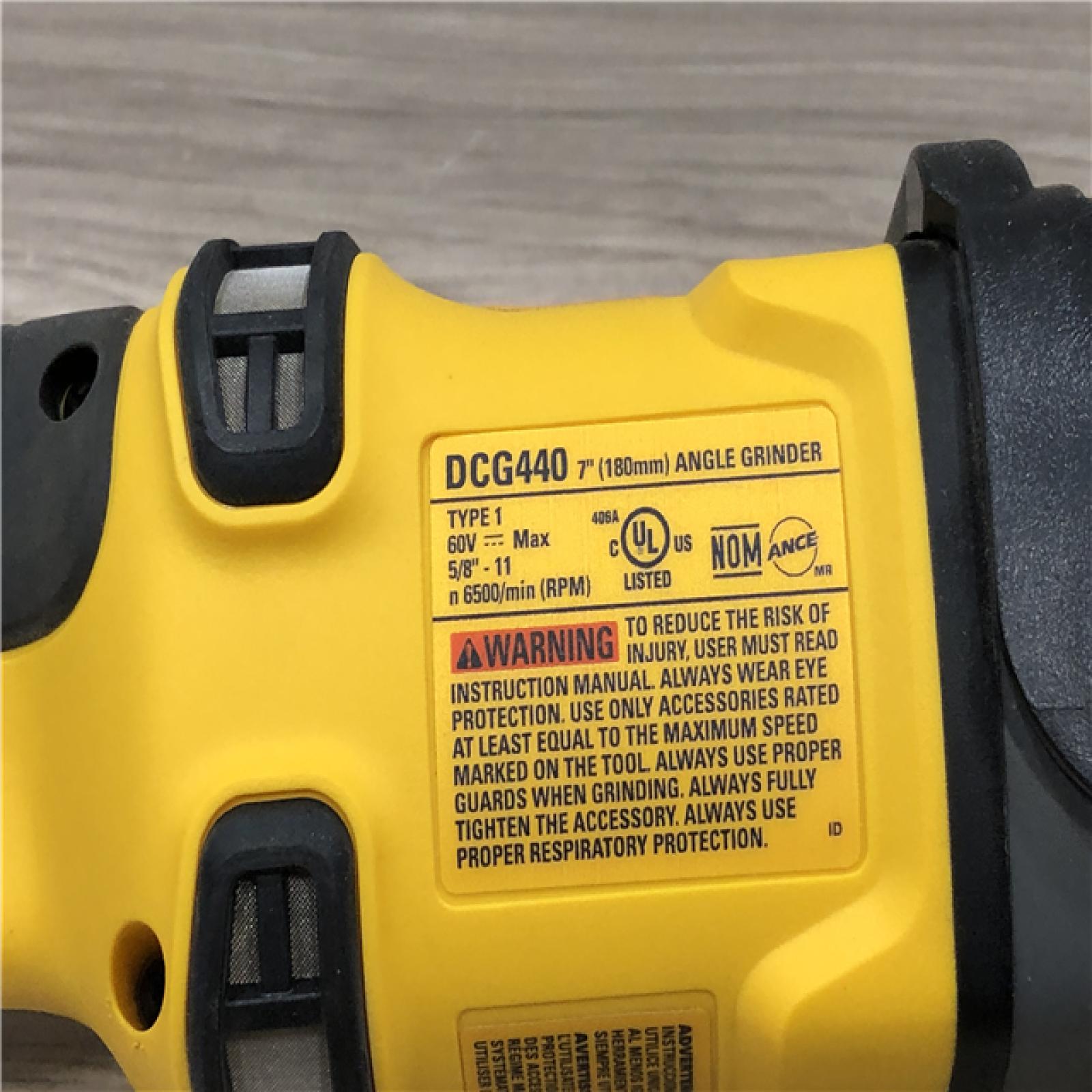 AS-IS DEWALT FLEXVOLT 60V Cordless 7 in. Angle Grinder (Tool-Only)