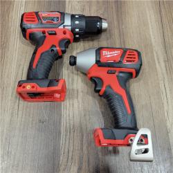 AS-IS Milwaukee M18 18V Cordless Brushed 2 Tool Drill/Driver and Impact Driver Kit