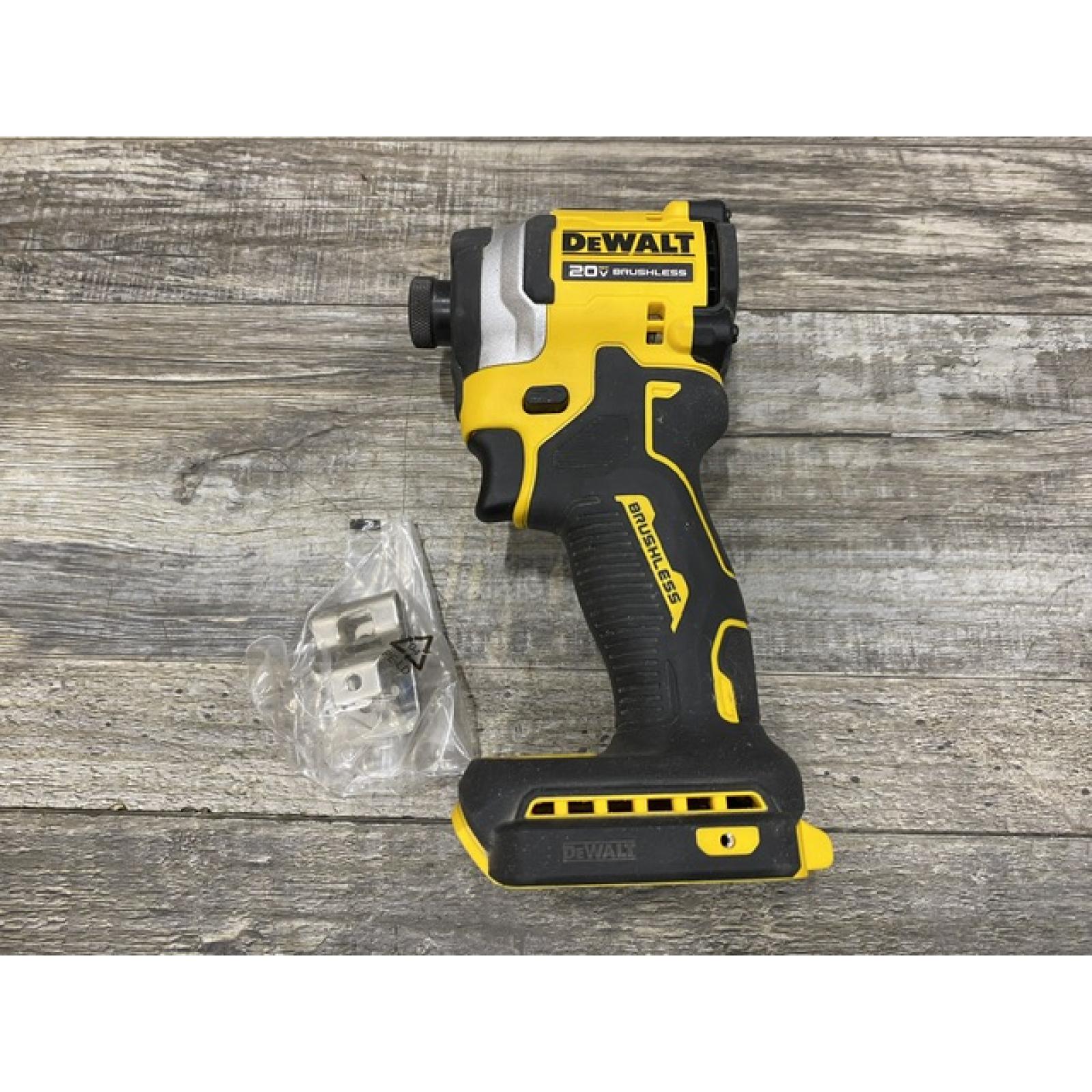 AS-IS DEWALT ATOMIC 20V MAX Cordless Brushless Compact 1/4 in. Impact Driver (Tool Only)