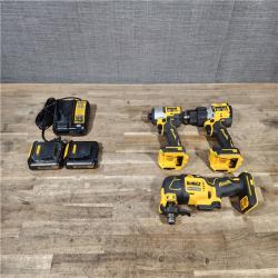 HOUSTON LOCATION - AS-IS DEWALT 3 TOOL COMBO KIT W/ (2) BATTERY & CHARGER