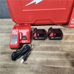 HOUSTON LOCATION - AS-IS (APPEARS LIKE NEW) M18 18-Volt Lithium-Ion Cordless FORCE LOGIC 600 MCM Crimper Kit W/(2) 2.0Ah Batteries, Charger, Hard Case