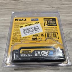 NEW! - DEWALT POWERSTACK 20V Lithium-Ion 5.0Ah Battery Pack