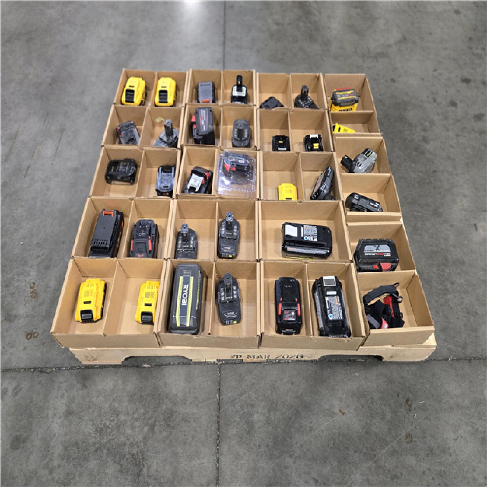 DALLAS LOCATION- AS-IS BATTERY PALLET