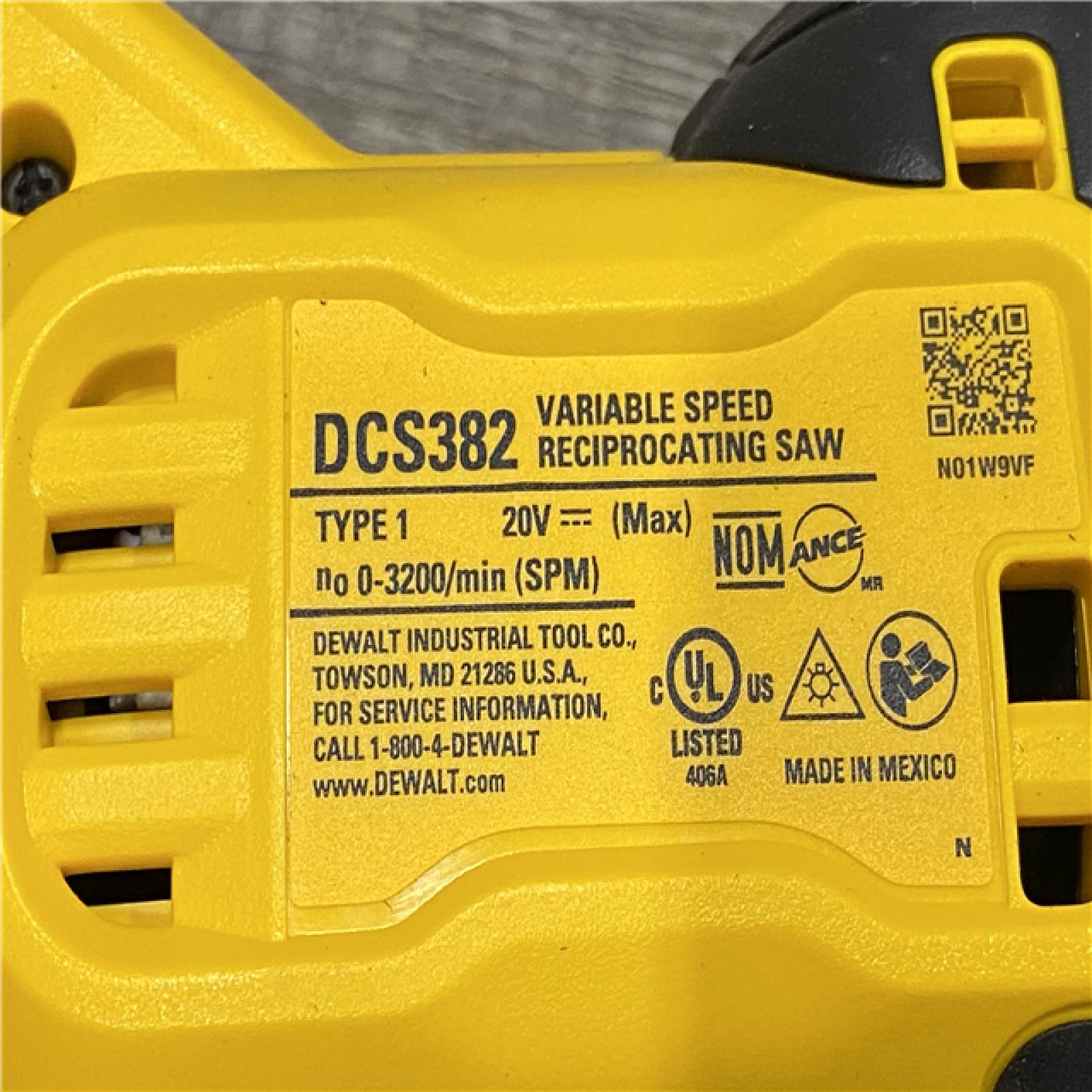 AS-IS DEWALT 20V MAX Cordless Brushless Reciprocating Saw (Tool Only)