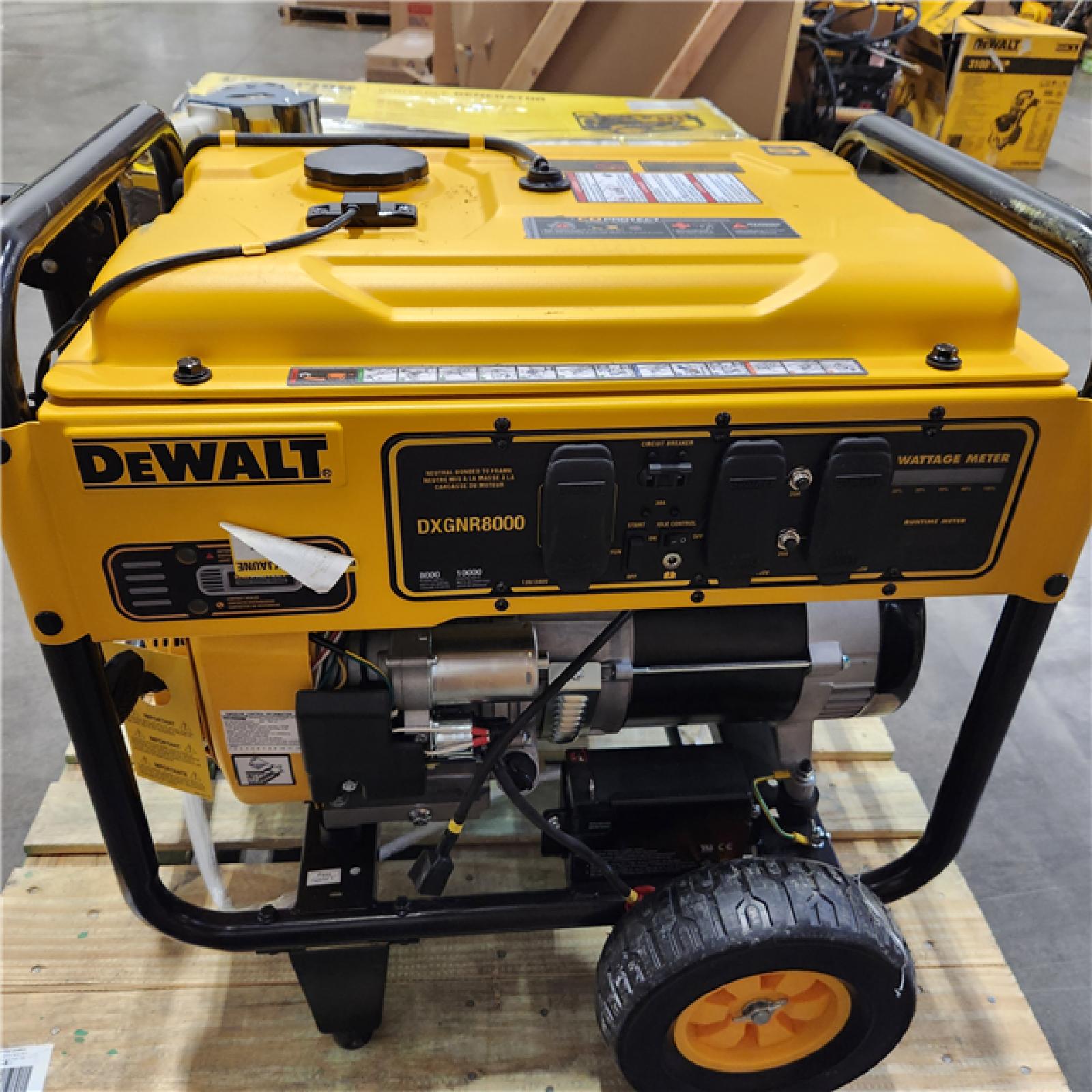 Dallas Location - As-Is DEWALT 10000 / 8000-Watt Electric Gas Portable Generator