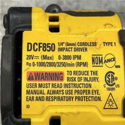 AS-IS DEWALT ATOMIC 20V MAX Lithium-Ion Cordless 1/4 in. Brushless Impact Driver Kit