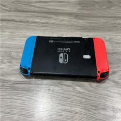 AS-IS Nintendo Switch with Neon Blue and Neon Red Joy-Con