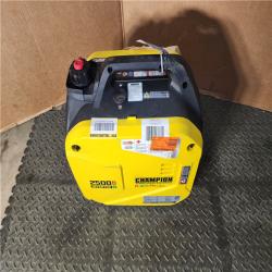 HOUSTON LOCATION - AS-IS CHAMPION 2500/1850-Watt Recoil Start Gasoline/Propane Powered Dual Fuel Inverter Generator with Quiet Technology and CO Shield