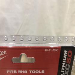 NEW- Milwaukee 18-Volt 5.0 Ah Lithium-Ion XC Extended Capacity Battery Pack