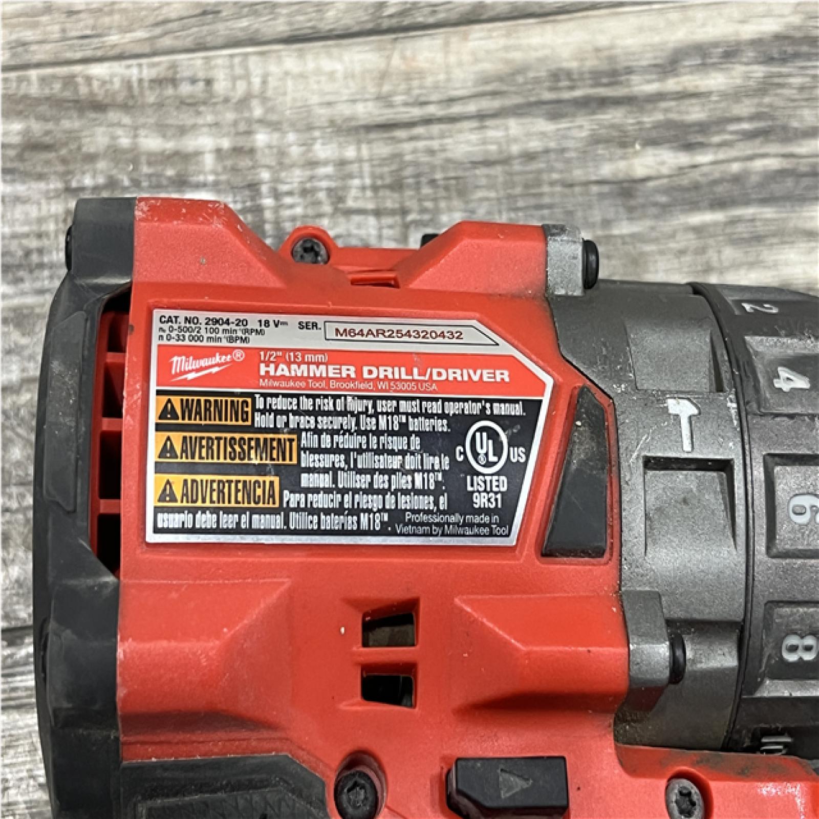 AS-IS Milwaukee FUEL 18V Lithium-Ion Brushless Cordless Hammer Drill and Impact Driver Combo Kit