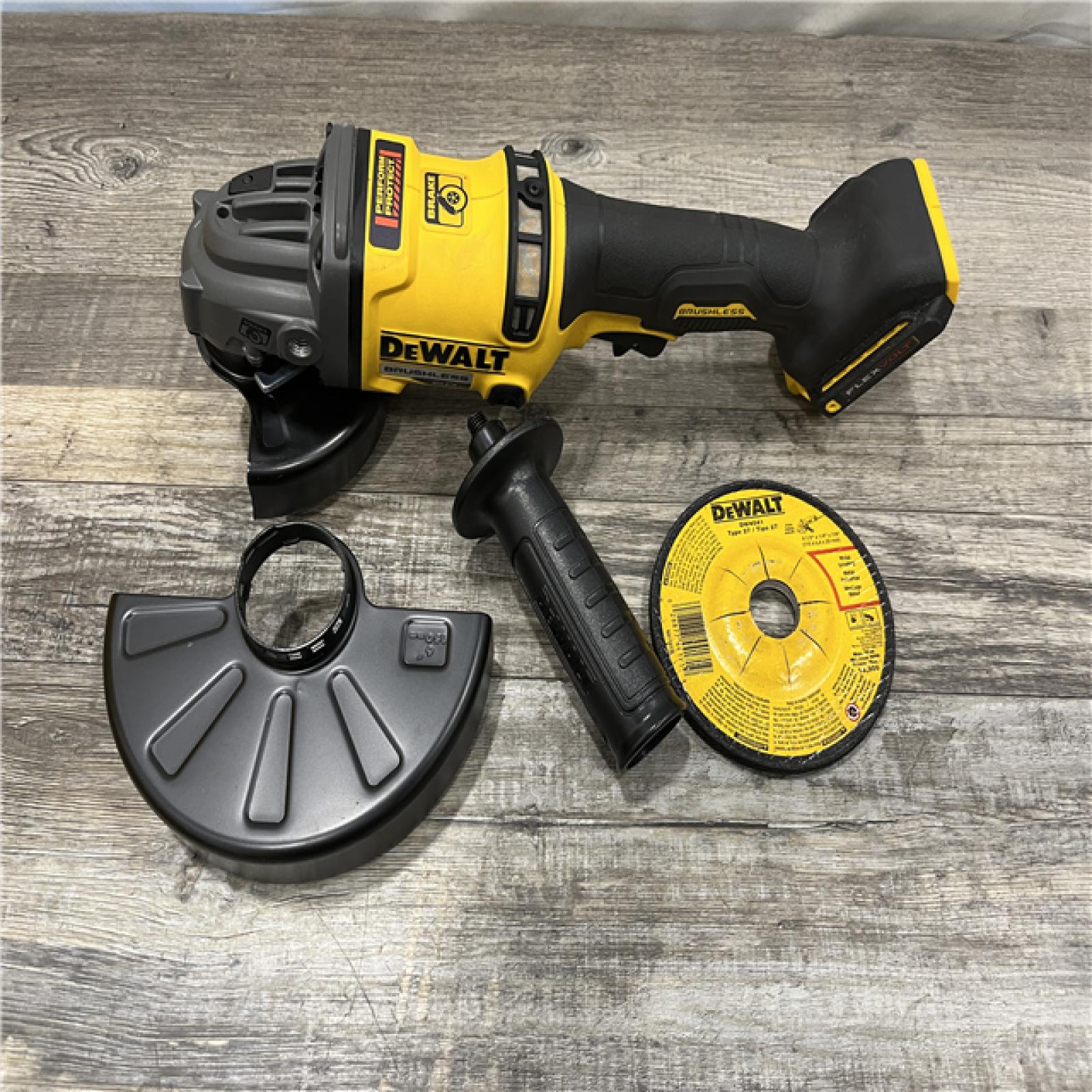 AS-IS DEWALT FLEXVOLT 60V MAX Cordless Brushless 4.5 in. to 6 in. Small Angle Grinder with Kickback Brake (Tool Only)