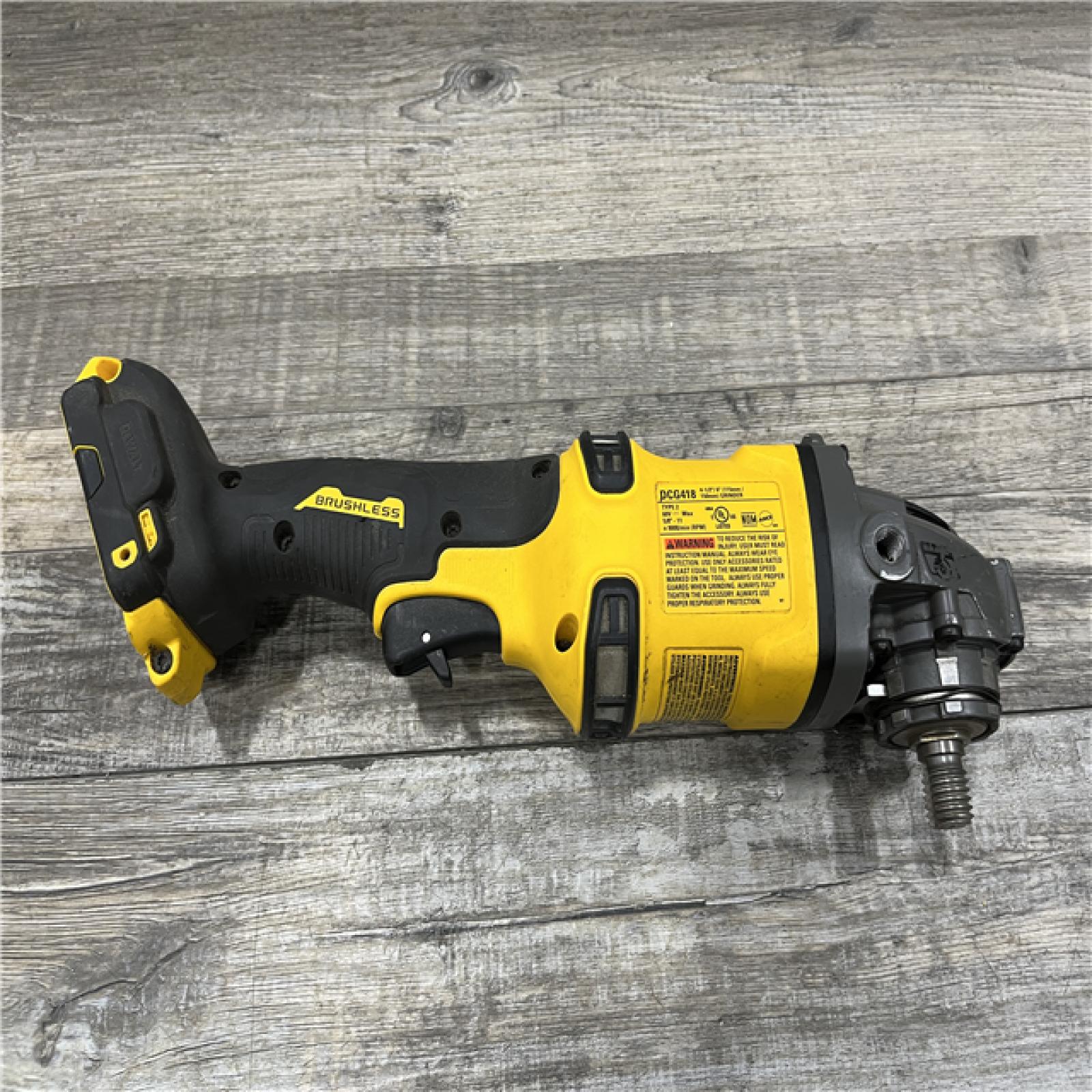 AS-IS DEWALT FLEXVOLT 60V MAX Cordless Brushless 4.5 in. to 6 in. Small Angle Grinder with Kickback Brake (Tool Only)