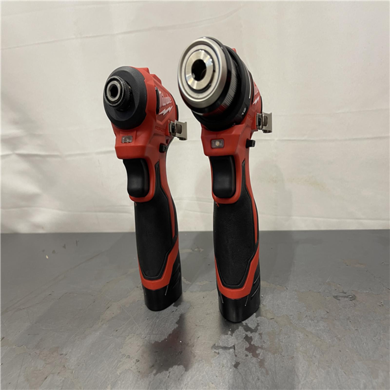 AS-IS - Milwaukee M12 12-Volt Lithium-Ion Brushless Cordless Subcompact Drill and Impact Driver Combo Kit