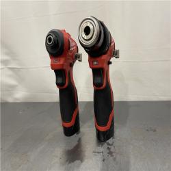 AS-IS - Milwaukee M12 12-Volt Lithium-Ion Brushless Cordless Subcompact Drill and Impact Driver Combo Kit