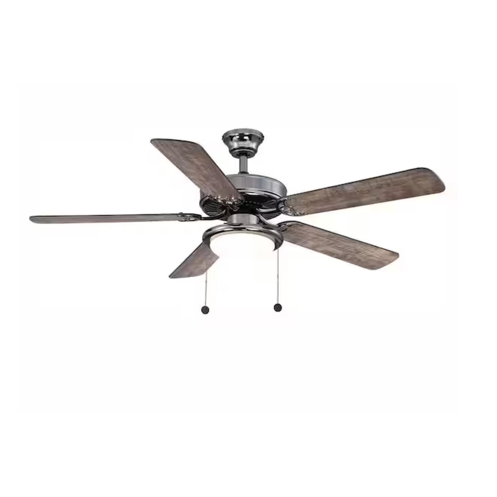 DALLAS LOCATION - Hampton Bay Trice 52 in. LED Gunmetal Ceiling Fan with Light Kit  (18 UNITS)