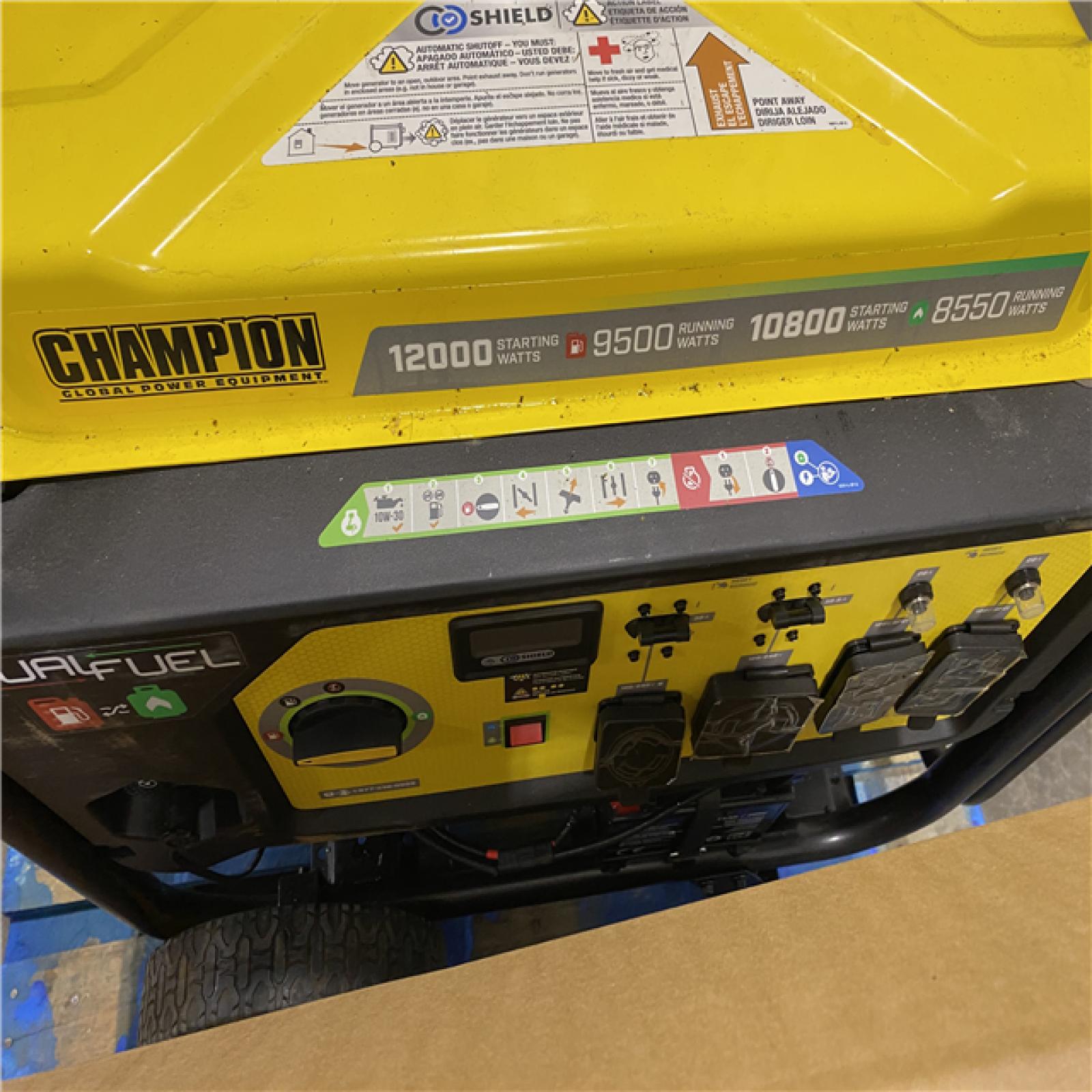 Dallas Location - As-Is Champion Power Equipment 12000/9500-WattGasoline Portable Generator