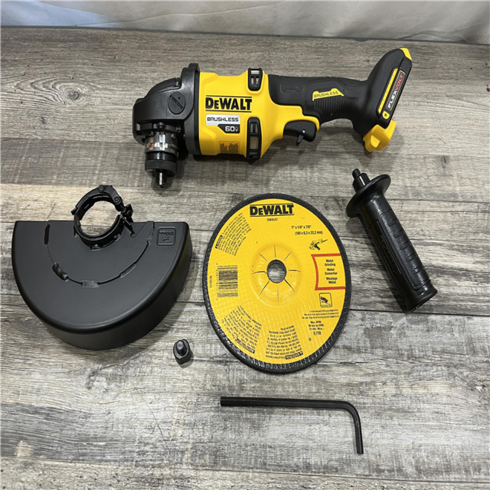 AS-IS DEWALT FLEXVOLT 60V Cordless 7 in. Angle Grinder (Tool-Only)