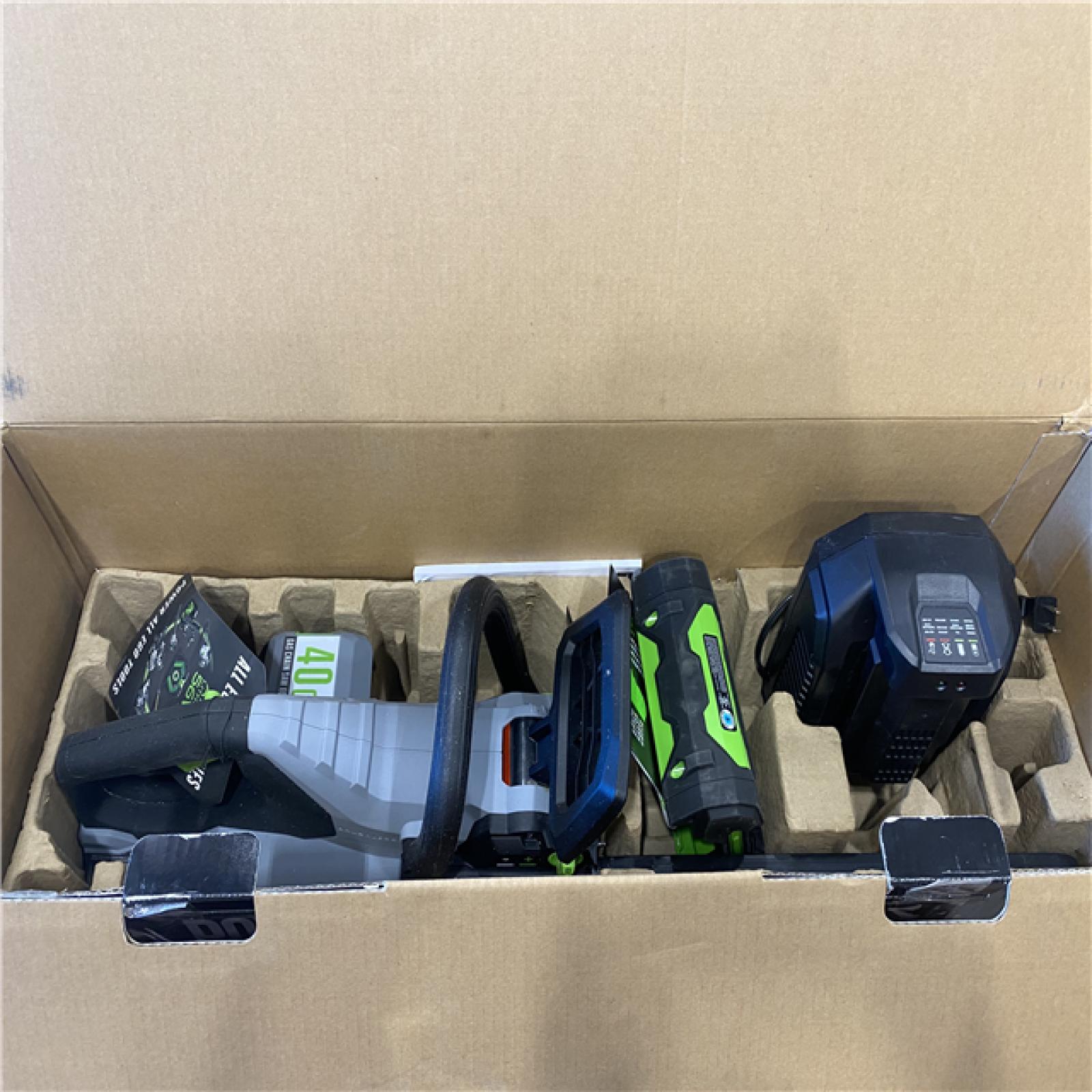 AS-IS EGO POWER+ 56-volt 16-in Brushless Cordless Electric Chainsaw 2.5 Ah (Battery & Charger Included)