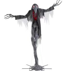 DALLAS LOCATION - AS-IS Home Accents Holiday 15 ft. Grave & Bones Giant-Sized Animated LED Gally-Crow