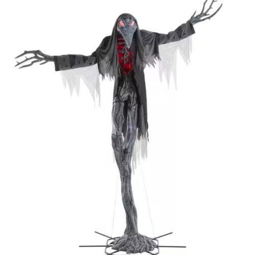 DALLAS LOCATION - AS-IS Home Accents Holiday 15 ft. Grave & Bones Giant-Sized Animated LED Gally-Crow