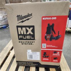 DALLAS LOCATION - Milwaukee MX FUEL 190 MPH 800 CFM Brushless Cordless Battery Backpack Leaf Blower Kit w/ (2) 12.0 Ah FORGE Batteries  (1) Charger